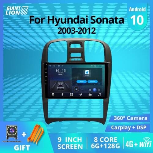 2DIN Android 9.0 Car Radio For Hyundai Sonata 2003 2004 2005 2006 2007 2008 2012 GPS Multimedia DVD Player 9 Inch Car DVD Player