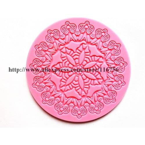 Free Shipping Fondant Cake Silicone Lace Mold Lace Tool Sugar Paste Sugar Art Tools Cake Decoration Style 1 Wholesale & Retail