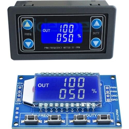 LCD Digital Signal Generator PWM Adjustable Pulse Frequency Duty Ratio Module 1Hz-150Khz PWM Board Module for MCU motor driver
