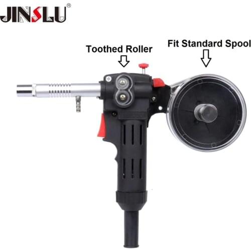 DC 24V Motor Spool Gun Head Push Pull Feeder Aluminum Copper Stainless Steel Wire 0.8-1.0mm MIG Welding Torch No Cable