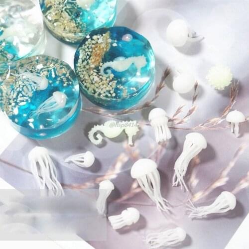Mini Jellyfish Modeling Resin Mold Ocean Theme Fillers DIY Filling Materials jewelry Accessories