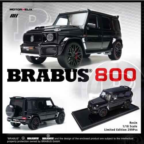 MOTORHELIX 1:18 Real Carbon Fiber Front Engine Hood Engine Cover Bonnet For Mercedes-Benz G63 Babos Style limited edition