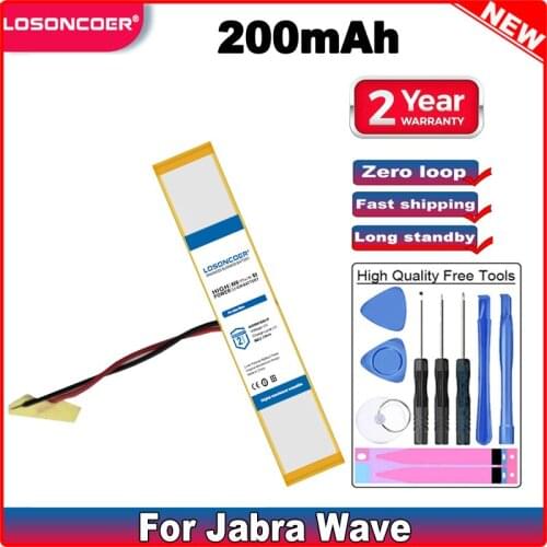 LOSONCOER AHB360819(29)-2P 200mAh Battery For Jabra Wave AHB360819(29)-2P
