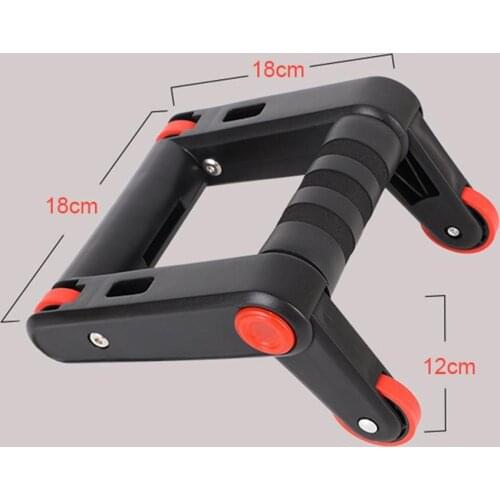 Multifunctional Folding Abdominal Wheel Abdominal Roller Wheel Push Up Bars Trainers Lazy Exercise Fitness Equipment Home Gym