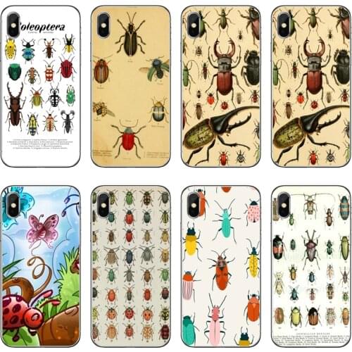 Beetles Insects Entomology Collage soft Phone Case For Huawei P30 P20 Pro P10 P9 P8 Lite Y5 Y6 Y7 Y9 P Smart Plus 2018 2019