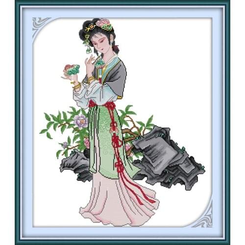 Shi Xiangyun cross stitch kit people 18ct 14ct 11ct count print canvas stitches embroidery DIY handmade needlework