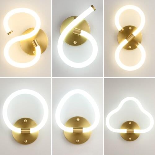 GPD design wall lamp acrylic new led wall light for living room bedside bedroom lamp wall sconce lighting fixture