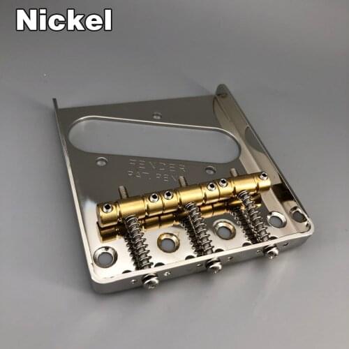 Nickel Vintage Guitar Bridge For TELE Guitar Brass Saddle