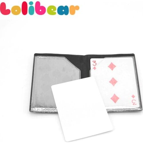 1pcs Optical Wallet Card Appearing Magic Tricks Close Up Magia Melting With Magnet Card Magie Mentalism Gimmick Props Magica