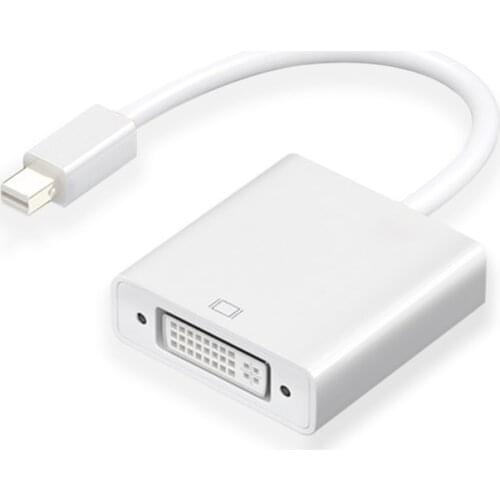 Mini DP to DVI Adapter Thunderbolt Mini DispayPort to DVI Converter Male to Female Support 1080P for Monitor Projector Display
