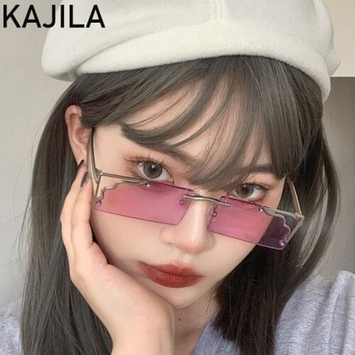 Rectangle Sunglasses Women 2021 High Quality Vintage Square Sun Glasses For Woman With A Box Wave Sunglass Shades Gafas De Sol