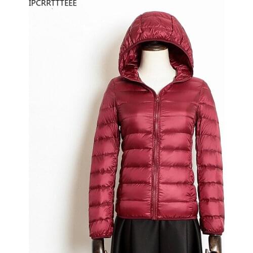 Down Jacket Women Coat Autumn Winter 2020 Spring Jackets for Warm Quilted Parka Ladies and Light 2021 Female Ultralight Hooded