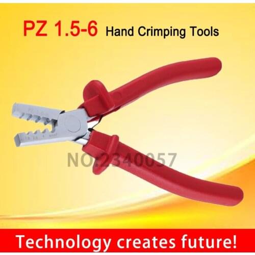 PZ1.5-6 Germany Style Small Crimping Plier For Cable End Sleeves Special Tool Steel FASEN