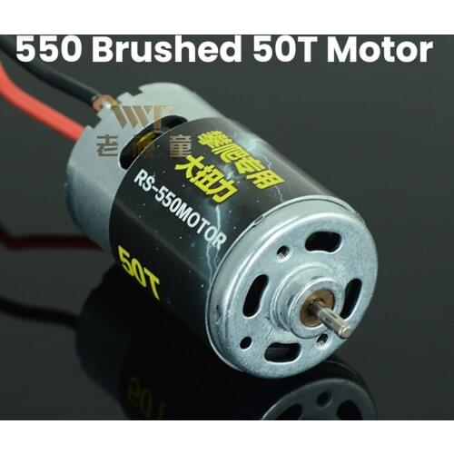 RC Model Car Parts AMO 1/10 1/8 Crawler Cars Dedicated 550 Brushed 50T Motor High Torque RS-550MOTOR