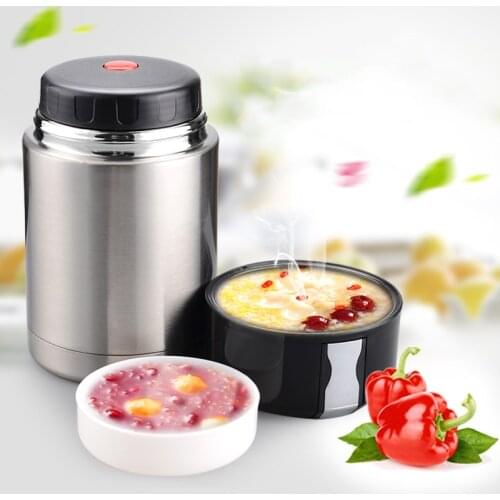 Large Capacity 800ML/1000ML/1200ML Thermos Lunch Box Portable Stainless Steel Food Soup Containers Vacuum Flasks Thermocup
