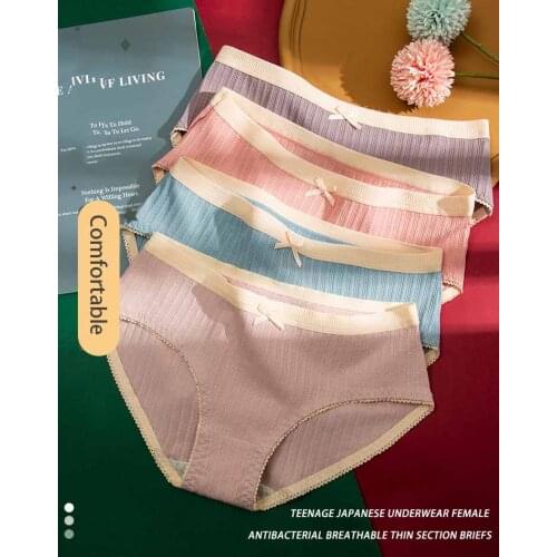 2021 absorbent menstrual panties for periods Seamless womens Cotton underwear set sexy lingerie below large size free shipping