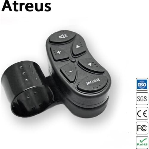 Atreus Universal Car Wireless Steering Wheel Control System For Lexus Honda Civic Opel astra h j Mazda 3 6 Kia Rio Ceed Volvo