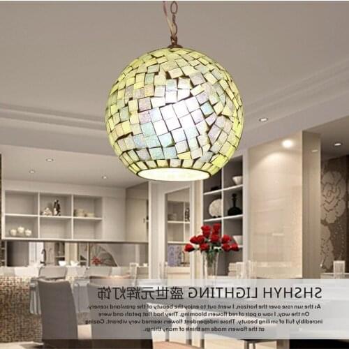 Bohemia Glass Lamp Shade Aisle Corridor Dining Room Single Head Pendant Light pendant lights