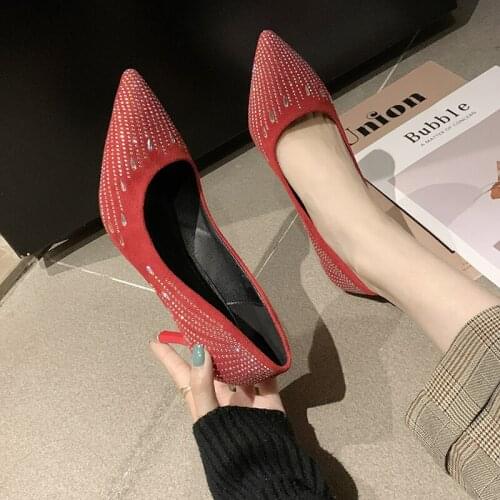 Women single shoes Spring explosion models shallow mouth pointed head classic fashion elegant mature banquet women shoes U22-52