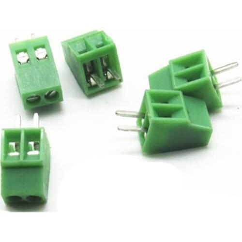 10Pcs 2.54mm Pitch PCB Screw Terminal Block 2P 3P 4P Wire Terminals, 0.1"PCB Terminal 150V6A 130V8A