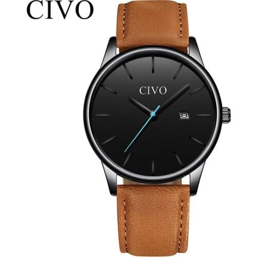 Мужские часы с кожаным ремешком Чиво (首饰) China At AliExpress