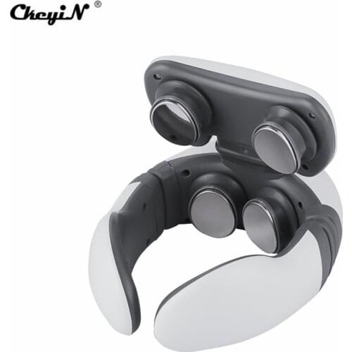 CkeyiN 3D Electric Neck Massager Heating Pain Relief Tool Wireless Deep Tissue Body Massage Health Care Relaxation For Travel