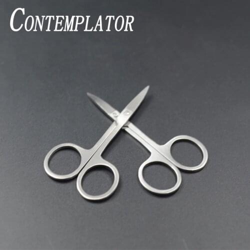 CONTEMPLATOR 2pcs economical fly tying scissor arrow point 3.3” stainless steel fly fishing scissor cutting fly tying threads