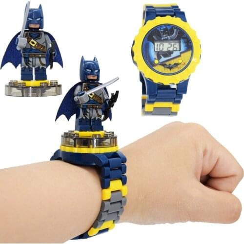 Children Kids Toy Watch Deformation DC Super Hero Batman Electronic Cartoon Boys Girls Kid Watch