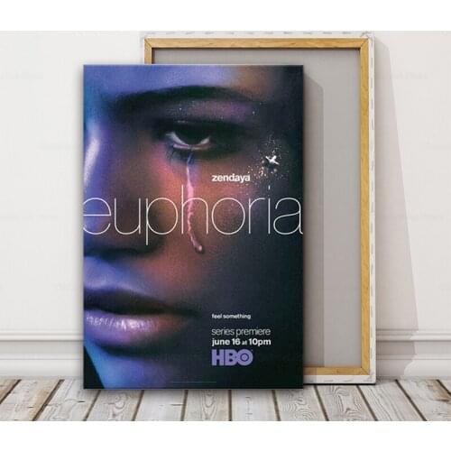 Euphoria 2019 TV Series Zendaya Painting Art Poster Print Canvas Home Decor Picture Wall Print