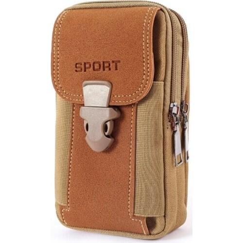 Mens Hunting Bag Tactical Waist Pack Outdoor Sport Fanny Multifunction Pack Phone Pocket Travel Purse Waterproof Belt Zipper