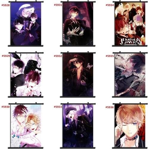 Canvas Home DIABOLIK LOVERS Anime Handsome Decoration Wall Artwork Painting Plastic Hanging Scrolls Print Modern Picture Poster