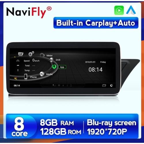 NaviFly 1920*720 Android Octa-Core head unit 4G in Dash Car gps Multimedia for Audi A4 A4L A5 2009-2016 Right hand driver