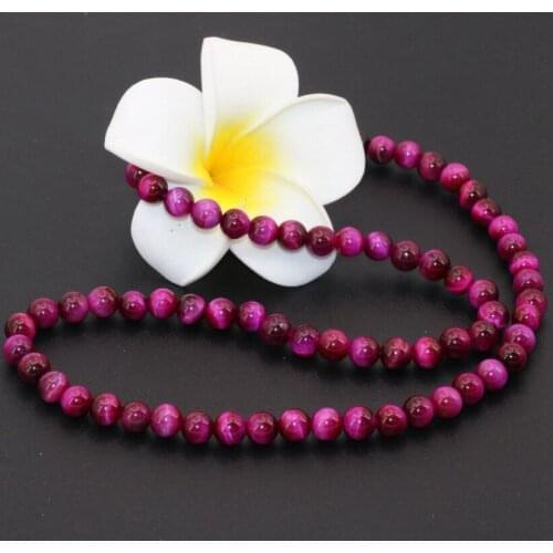 New 3 Rows Multilayer Bracelets Natural Red Tiger Stone Semi-precious 6mm Beaded Round Beads Luxury Women Diy Jewelry B2797