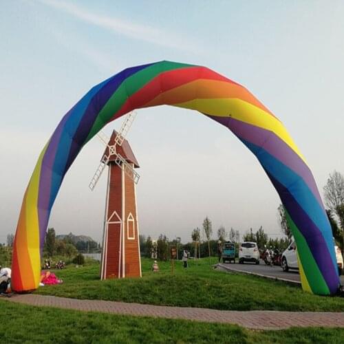 Brand New Welljoin 20ft*10ft D=6M inflatable Rainbow arch Advertising 6m 240W