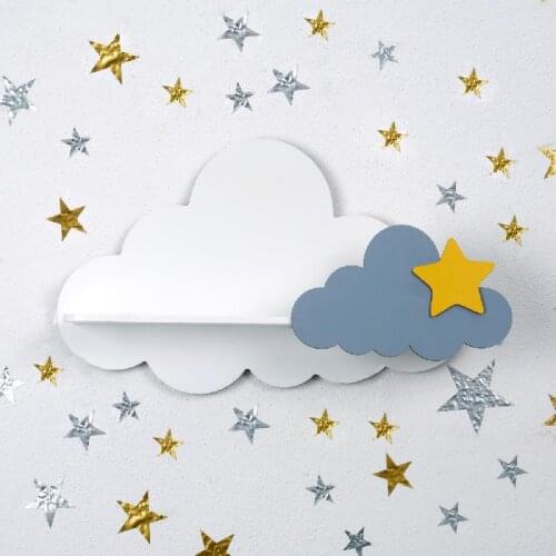 Baby Room Shelf Daughter Room Decor Cloud Shaped Shelf Nursery Room Decoration Colorful Kid Room Toys Shelf