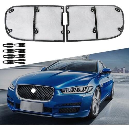 For Jaguar XEL / XFL 2018 2019 Insect Net Front Grill Screening Cover Mesh Stainless Steel Accessories