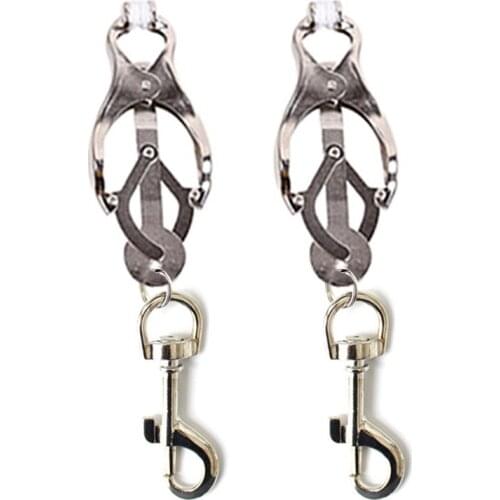 Nipple Clamps Women BDSM Sex Toys Small Bell Steel Labia Clitoris With Metal Chain SM Boobs For Women