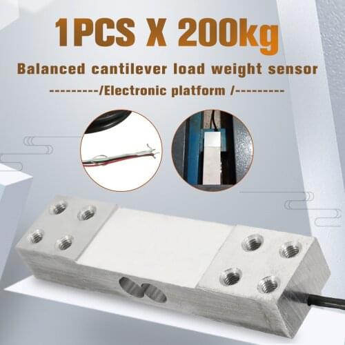 1pcs 200kg Electric Platform Scale Load Cells Pressure Sensor cantilever Load Weight Sensor Measurement Tools New Arrival 2020