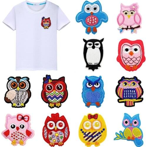 Owl 1 piece Handmade DIY Owl Clothing Embroidered Accessories Patch decal Shoes Cloth label Hat New style