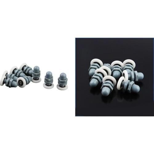 10 Pcs Shower Door Wheels Replacement Enclosure Sliding Door Rollers Runners Wheels Pulleys for Steam Cabin