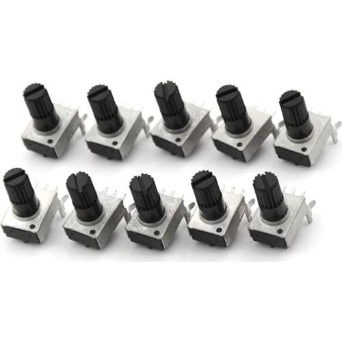 10pcs Single-joint potentiometer B10K adjustable 0932 type potentiometer Model 0932