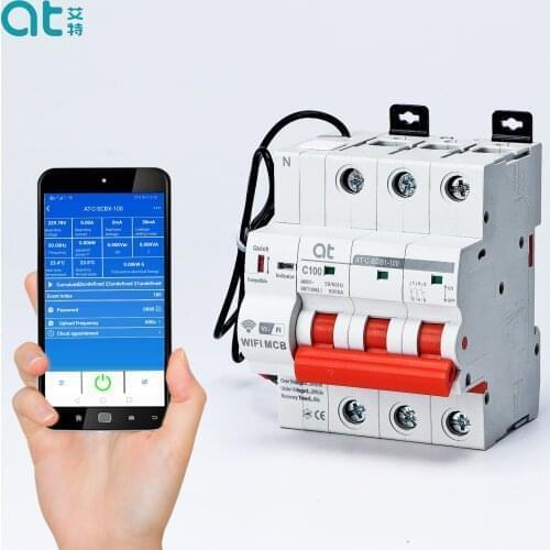 1P 16/25/32/40/63/80A Tuya APP WIFI Circuit Breaker Timer Remote Control Wireless Intelligent Automatic Smart Switch