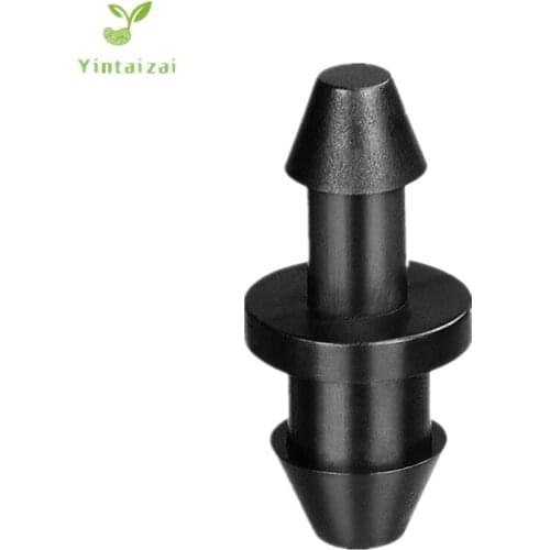 500PCS Goof Plug - Dual End 1/4" and 1/8" - Drip Irrigation Micro Drip Watering Irrigation Drip Fittings