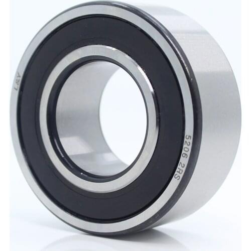 5206 2RS Bearing 30 x 62 x 23.8 mm ( 1 PC ) Axial Double Row Angular Contact 5206RS 3206 2RS 3056206 Ball Bearings