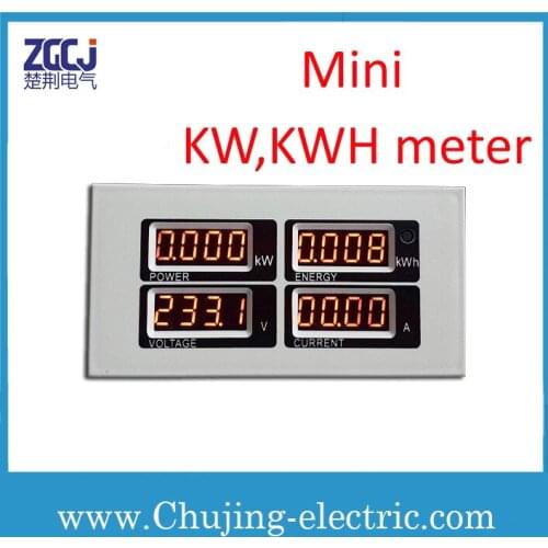 Free shipping!!! Digital mini KW , KWH meter V A meter power & energy & voltage & Ampere meter with transformer