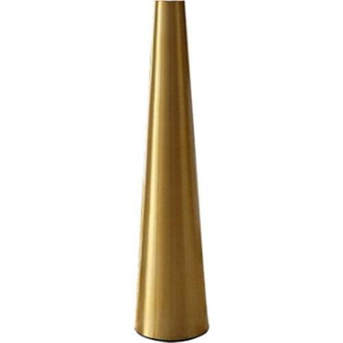 BMBY-Gold Metal Vase Small Flower Vase Cone Vases for Wedding Table Center Decoration Home Decoration