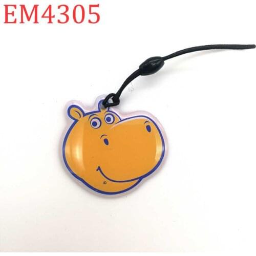 125Khz Rewritable Blank EM4305 T5577 Keyfob Token Tag Waterproof Keychain Key Ring llavero Proximity Access Control Card 1Pcs