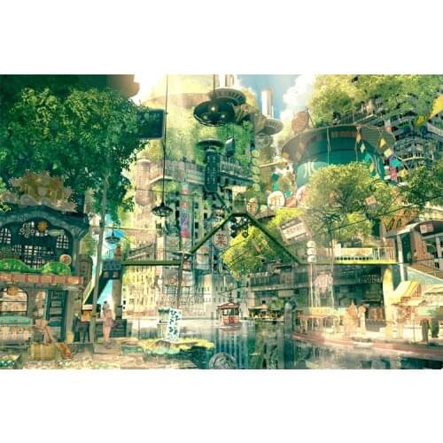 Building world The wooden puzzle 500 pieces ersion paper jigsaw puzzle white card adult childrens educational toys