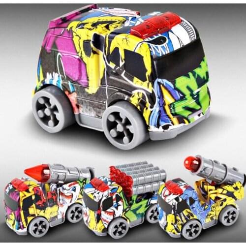 Childrens Toys City Bus Car Model Mini Inertia Graffiti Toy Simulation Car Childrens Educational Toys Car Engineering Car Gift
