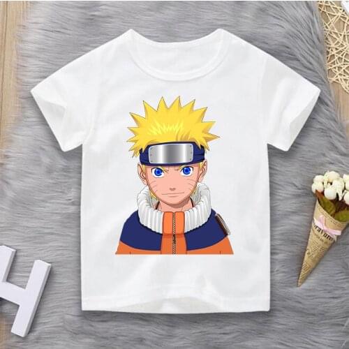 Bandai Naruto Cartoon Kids T-Shirts Baby Boys Casual Funny T Shirt Children Summer Streetwear Tops Girls Clothes Sportswear